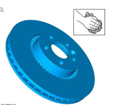 Rear disc brake brake disc (G1785109) removal and installation