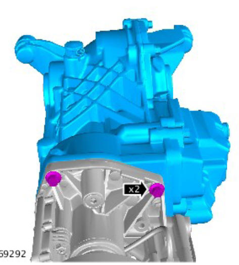 Rear drive axle_differential - Vehicles without- Active driveline differential case - vehicles with- 9HP48 9-speed automatic transmission - AWD (G1775374) removal and installation