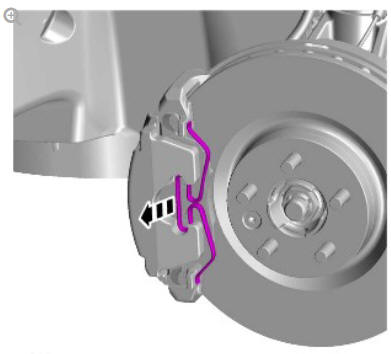 Front disc brake brake caliper anchor plate (G1785106) removal and installation