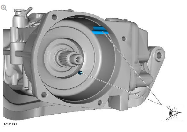 Rear drive axle_differential - Vehicles without- Active driveline differential case - vehicles with- 9HP48 9-speed automatic transmission - AWD (G1775374) removal and installation