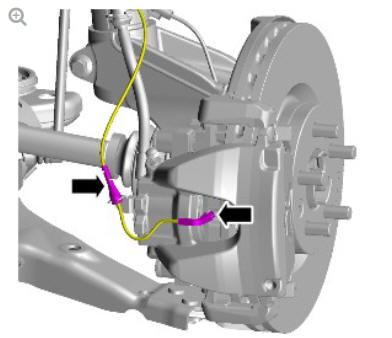 Front disc brake brake caliper anchor plate (G1785106) removal and installation
