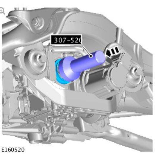 Rear drive axle_differential - vehicles with- active driveline drive pinion seal (G1781297) - Installation