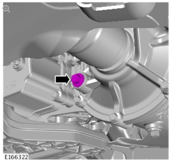Rear drive axle_differential - Vehicles without- Active driveline differential draining and filling (G1775367) General procedures
