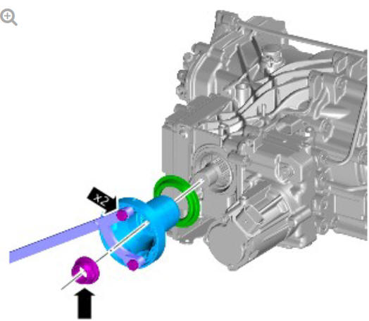 Rear drive axle_differential - vehicles with- active driveline drive pinion seal (G1781297) - Installation
