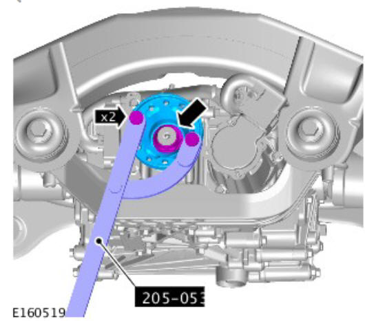 Rear drive axle_differential - vehicles with- active driveline drive pinion seal (G1781297) - Installation