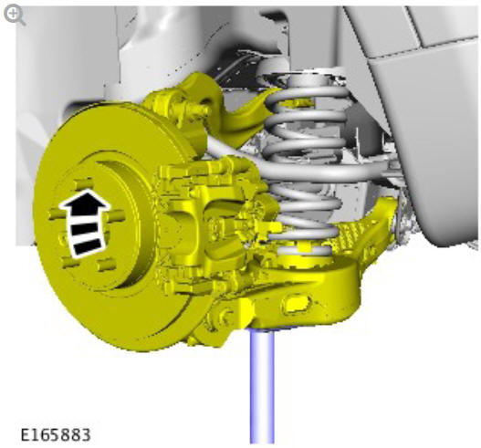 Rear suspension spring (G1774680) Removal and installation