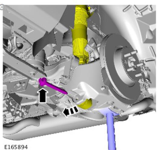 Rear suspension spring (G1774680) Removal and installation