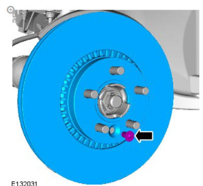 Front disc brake brake disc (G1785104) removal and installation