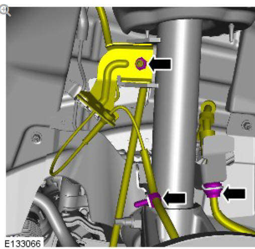 Front suspension shock absorber and spring assembly (G1779643) - Installation