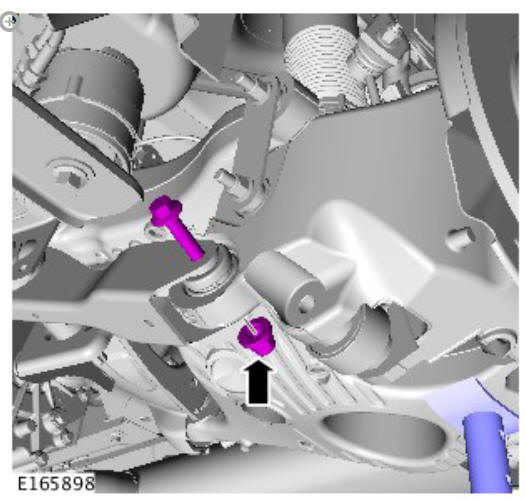 Rear suspension spring (G1774680) Removal and installation