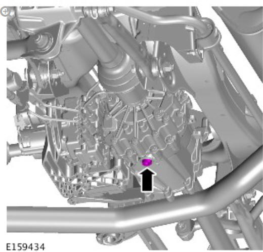 Rear drive axle_differential - vehicles with- active driveline differential draining and filling (G1671288) general procedures