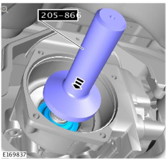 Rear drive axle_differential - Vehicles without - Active driveline drive pinion seal (G1775382) Removal and installation