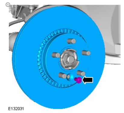 Front disc brake brake disc (G1785104) removal and installation