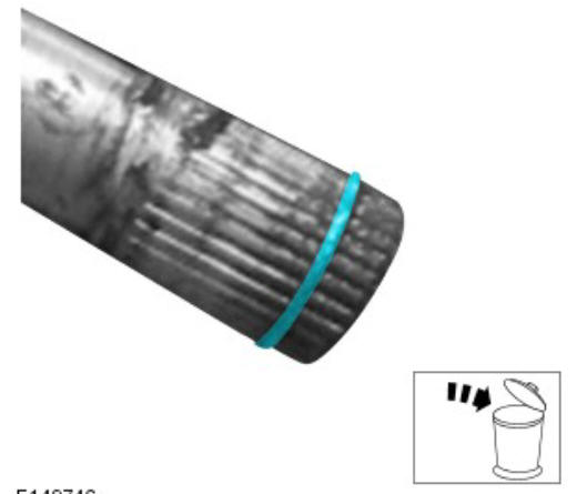 Rear drive halfshafts rear right halfshaft (G1791655) - Removal