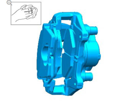 Front disc brake brake disc (G1785104) removal and installation
