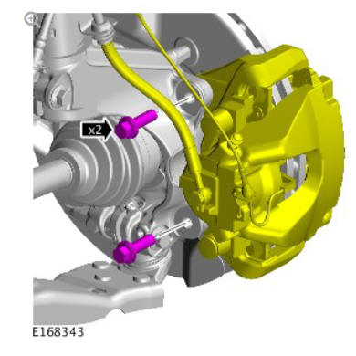 Front disc brake brake disc (G1785104) removal and installation