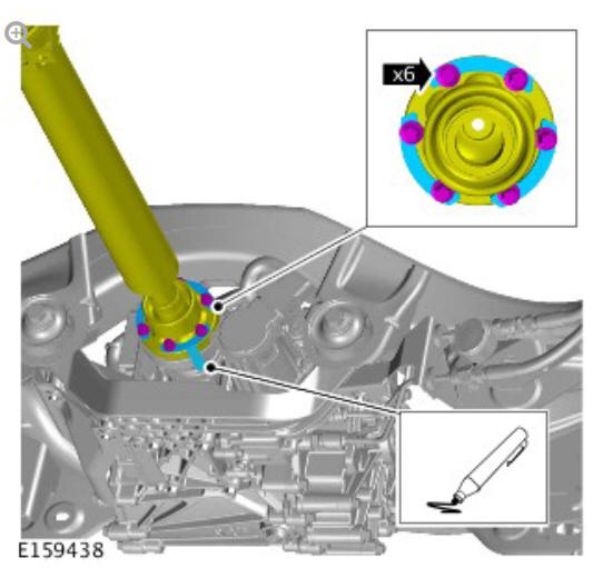 Driveshaft - ingenium i4 2.0l diesel, vehicles with- active driveline (G1890848) - Removal