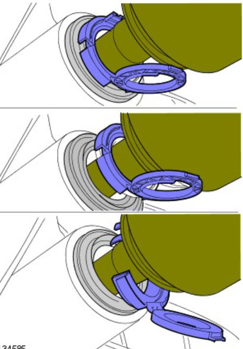 Rear drive halfshafts rear right halfshaft (G1791655) - Installation