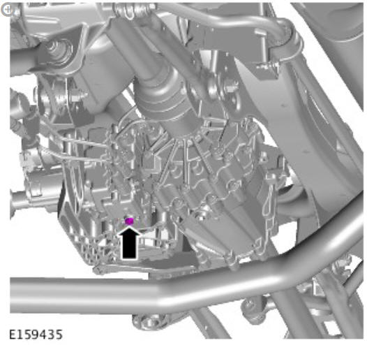 Rear drive axle_differential - Vehicles with- Active driveline electric hydraulic pump (G1781303) removal and installation