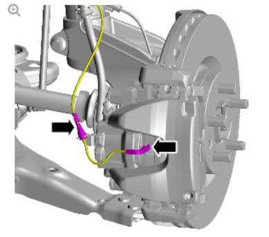 Front disc brake brake pads (G1785103) removal and installation