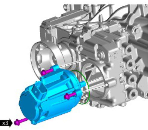 Rear drive axle_differential - Vehicles with- Active driveline electric hydraulic pump (G1781303) removal and installation