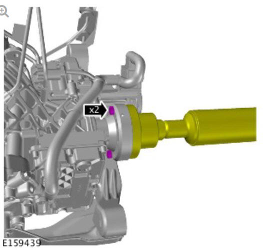 Driveshaft - ingenium i4 2.0l diesel, vehicles with- active driveline (G1890848) - Removal