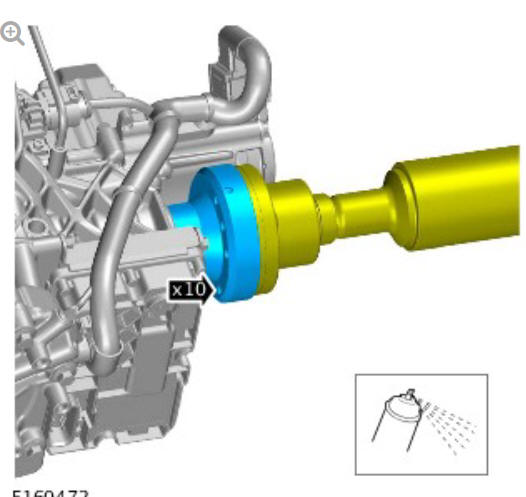Driveshaft - ingenium i4 2.0l diesel, vehicles with- active driveline (G1890848) - Removal