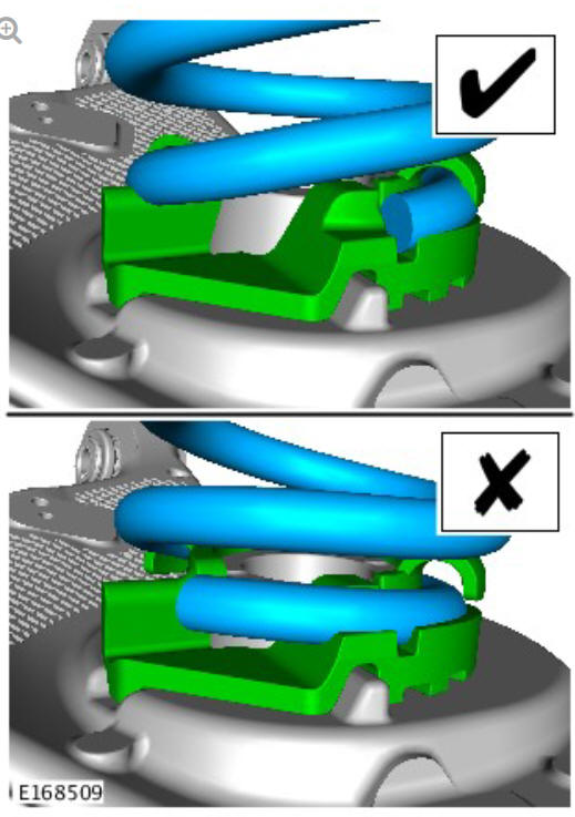 Rear suspension spring (G1774680) Removal and installation
