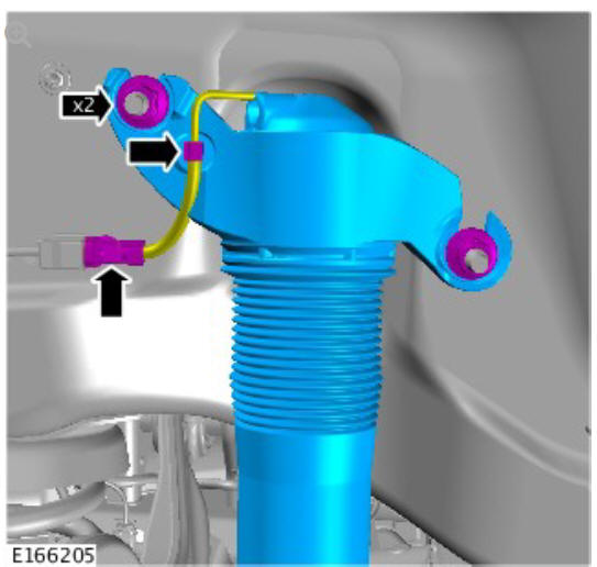 Rear suspension wheel knuckle (G1775239) Removal 