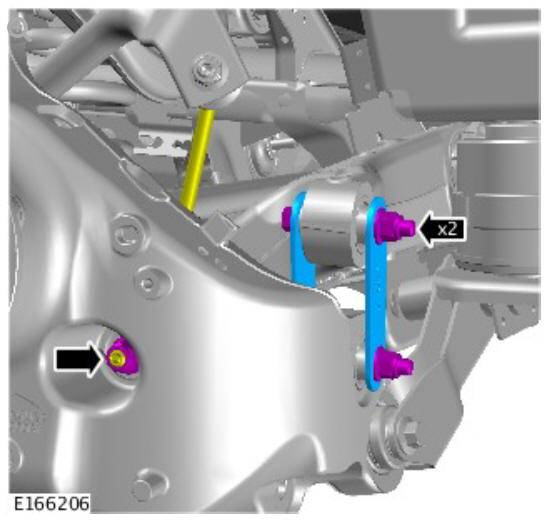Rear suspension wheel knuckle (G1775239) Removal 
