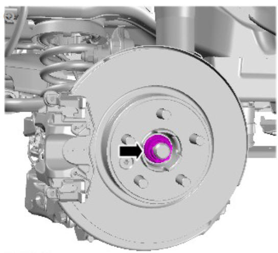 Rear suspension wheel knuckle (G1775239) Removal 