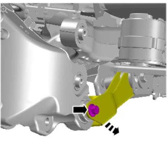 Rear suspension wheel knuckle (G1775239) Removal 