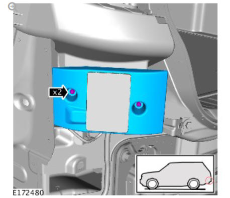Warning Devices Blind Spot Monitoring Control Module (G1817887) Removal and Installation