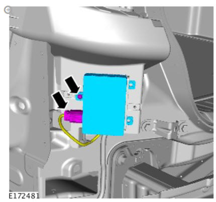 Warning Devices Blind Spot Monitoring Control Module (G1817887) Removal and Installation