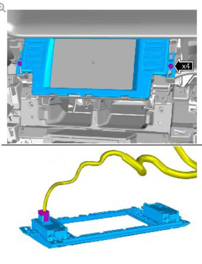 Information and Entertainment Display (G1785534) / Removal and Installation