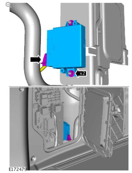 Warning devices general proximity sensor module (G1817890) removal and installation