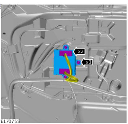 Driver door module (G1815641) removal and installation