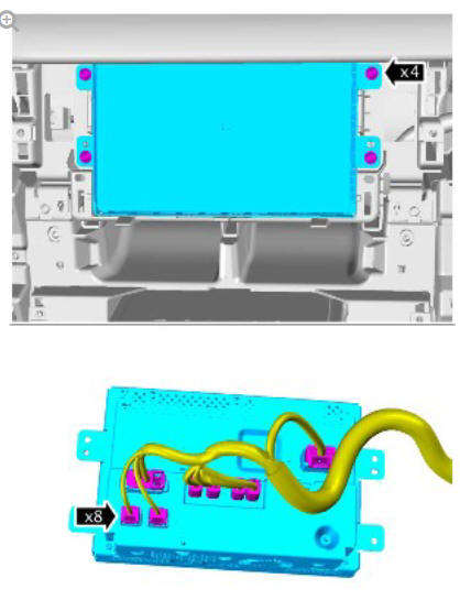 Information and Entertainment Display (G1785534) / Removal and Installation