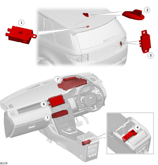 COMPONENT LOCATION - INCONTROL TOUCH AUDIO SYSTEMS
