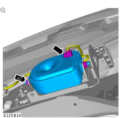 Anti-Theft - Active Anti-Theft Alarm Horn with Integral Battery (G1791765) / Removal and Installation