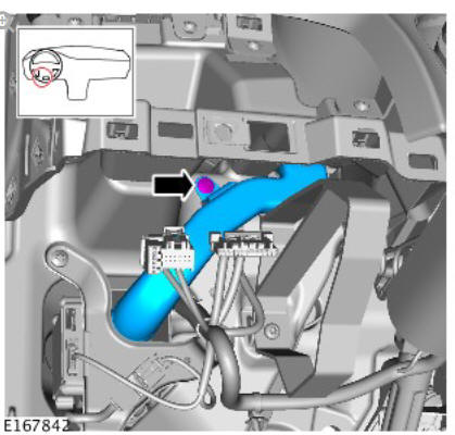 Information and message center head up display cooling fan motor (G1780344) removal and installation
