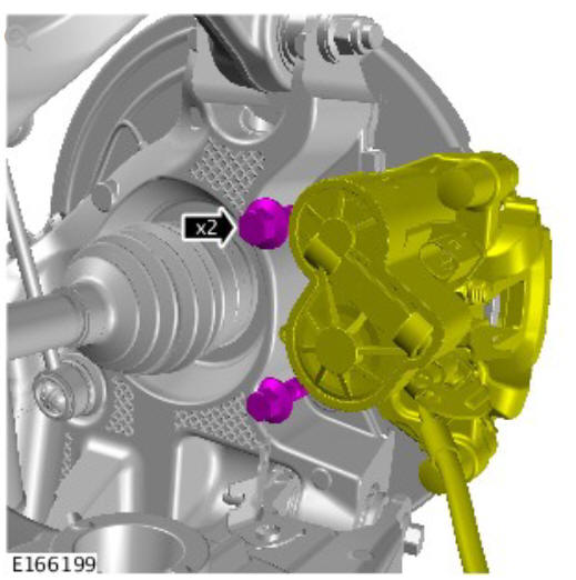 Rear suspension wheel knuckle (G1775239) Removal 
