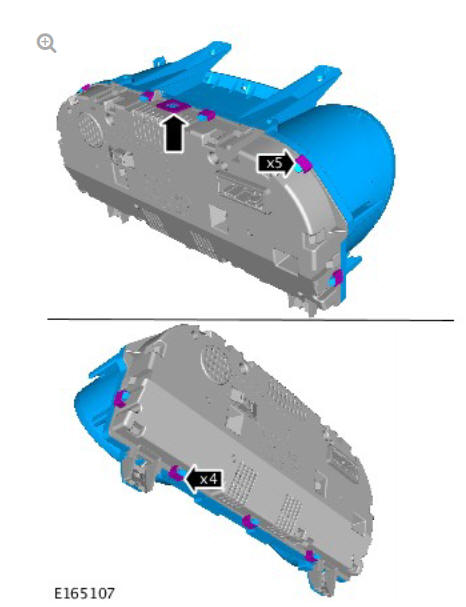 Instrument Cluster Lens (G1791763) / Removal and Installation