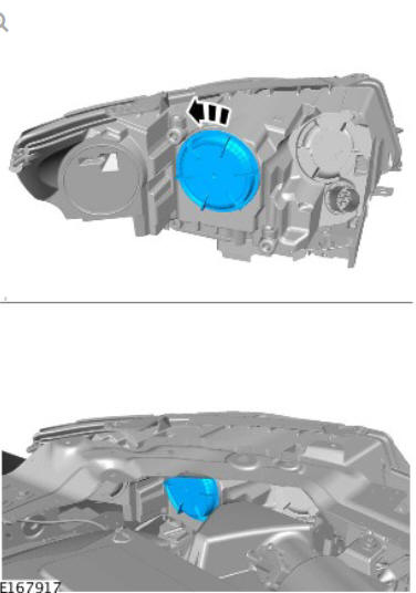 Headlamp Bulb (G1785270) Removal and Installation