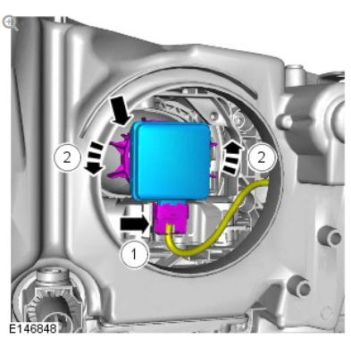 Headlamp Bulb (G1785270) Removal and Installation