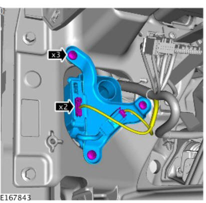 Information and message center head up display cooling fan motor (G1780344) removal and installation
