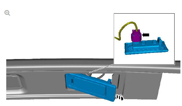 License Plate Lamp (G1982981) Removal and Installation