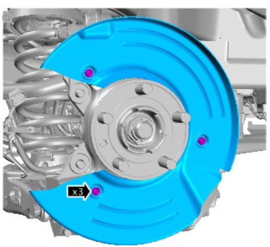 Rear suspension wheel knuckle (G1775239) Removal 