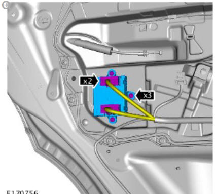 Rear Door Module (G1791769) / Removal and Installation