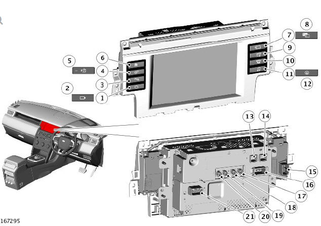 Touch Screen - Integrated Audio Module - InControl Touch Plus Audio Systems